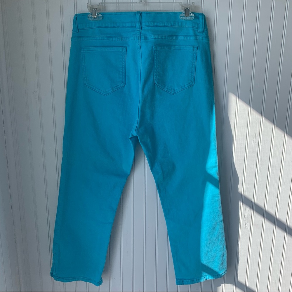 Rafaella Slimming Weekend Teal (Size 10) Jean Pants (with front & back pockets) - Picture 5 of 6